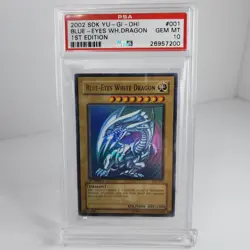 2002 YUGIOH STARTER DECK KAIBA 1ST ED SDK-001 BLUE EYES WHITE DRAGON PSA 10 - Image 4