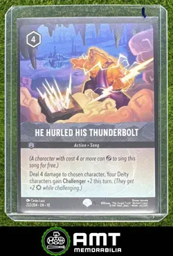 He Hurled His Thunderbolt Disney Lorcana Whispers in The Well 222/204 Epic #1 - Image 1