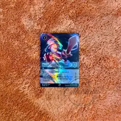 Disney Lorcana Piglet Sturdy Swordsman 221/204 | ENCHANTED | Ursula's Return - Image 1