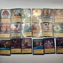 LOT X35 Disney Lorcana TCG Mixed Holo- Cold Foil Lot- Common/Uncommon Mint Lot - Image 1