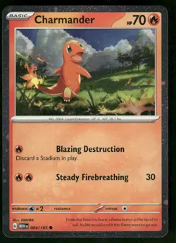Charmander - (Cosmos Holo) 004/165 Promo Holo NM Pokemon Miscellaneous Cards & P - Image 1
