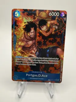 One Piece OP08-052 Portgas.D. Ace Treasure Rare TR OP10 Alt Art NM Card - Image 1