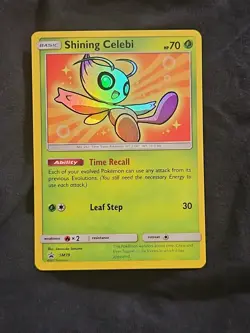 Pokemon TCG Shining Celebi SM79 SM Black Star Promo Card - Image 1