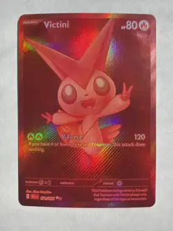 Pokemon Victini SV11B Black Bolt Holo Rare Basic Card 127/091 - Image 1
