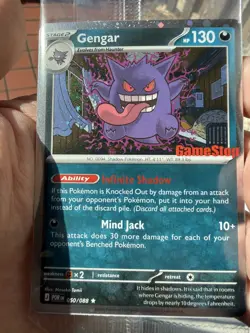 Gengar 050/088 GameStop Promo Pokemon card *SHIPS IN BOX - Image 1