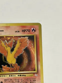 Swirl Moltres Pokemon Card Japanese No.146 Fossil Set 1996 Vintage Holo - Image 3