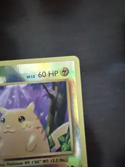 Pokemon Pikachu Card Lv.12 60 HP Basic Holo Rare - Image 3