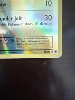 Pokemon Pikachu Card Lv.12 60 HP Basic Holo Rare - Image 4