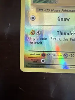 Pokemon Pikachu Card Lv.12 60 HP Basic Holo Rare - Image 5