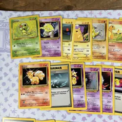Lot of 48 Pokemon Base Set Cards Non Holo Collection Vintage WotC MP/LP #13 - Image 2