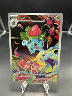 Pokemon TCG Ivysaur Holo Illustration Rare Card 134/132 Nm/Mint C - Image 1