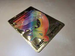Fan Art - Lapras Vmax Rainbow Gold Foil Textured Display Card - Image 4