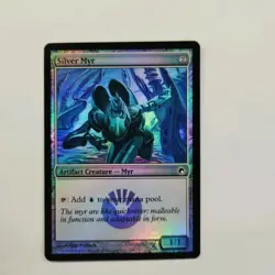 MTG SILVER MYR FOIL SCARS OF MIRRODIN NM - Image 1