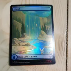 Island 0293 Magic TLA Basic Land Foil Full Art Blue 2025 Slawek Fedorczuk - Image 1