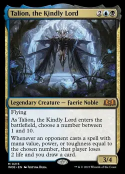MTG Talion, the Kindly Lord, NM-Mint, English Wilds of Eldraine - Image 1