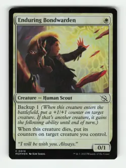 Enduring Bondwarden C March of the Machine 14 LP Foil MTG - Image 1