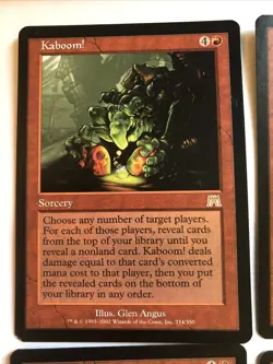 Kaboom! X4 Onslaught Ex Condition See Pics Front Back - Image 2