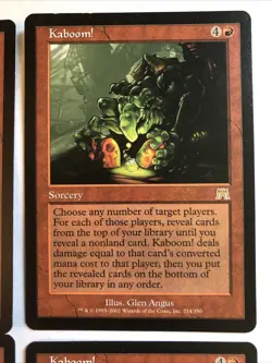 Kaboom! X4 Onslaught Ex Condition See Pics Front Back - Image 3