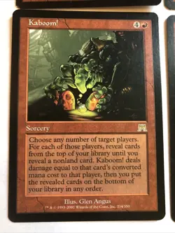 Kaboom! X4 Onslaught Ex Condition See Pics Front Back - Image 5