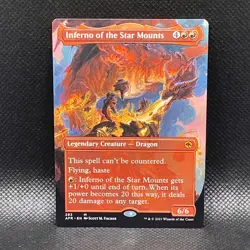 MTG - Inferno of the Star Mounts - BORDERLESS - Legendary Creature - AFR #293 - Image 1