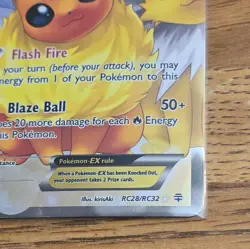 Flareon EX Pokemon Generations Radiant Collection RC28/RC32 Full Art LP - Image 4