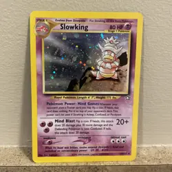 Slowking 14/111 Holo SWIRL - Neo Genesis - English Pokemon TCG 2000 - LP - Image 1