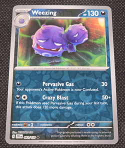 Pokemon Weezing #092/159 English Journey Together Reverse Holo NM+ -- L42 - Image 2