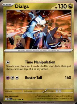 Dialga 135/191 Holo Rare - Pokemon SV08: Surging Sparks NM - Image 1