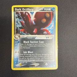 Pokemon Dark Octillery 8/109 EX Tema Rocket Returns Holo Rare LP SWIRL - Image 1