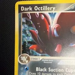 Pokemon Dark Octillery 8/109 EX Tema Rocket Returns Holo Rare LP SWIRL - Image 3