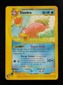(MP) Slowbro 33/147 2002 Aquapolis Regular Non Holo Rare Pokemon Card - Image 1