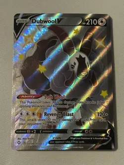 Pokemon TCG Dubwool V SV120/SV122 Shining Fates Shiny Vault - Image 1