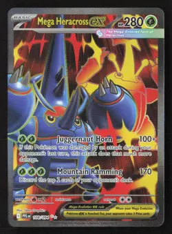 Mega Heracross ex Ultra Rare Holofoil PFL 108/094 NM Pokemon TCG - Image 1