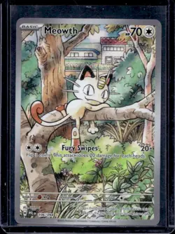2025 Pokemon Phantasmal Flames Meowth Illustration Rare #106/094 - Image 1