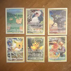 Pokemon illustration rare lot - Ditto, Snorlax, Zekrom, Jolteon, Pikachu, 6 car… - Image 1