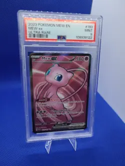 2023 Pokemon Mew Ex 193/165 Ultra Rare Scarlet Violet 151 PSA 9 - Image 1