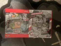 Pokemon TCG Scarlet & Violet Black Bolt & White Flare Binder Poster Box - Image 1