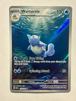 Wartortle 171/165 Sv: Scarlet & Violet 151 Holo (English) Full Art Pokemon TCG - Image 1