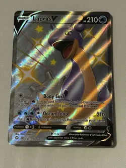 Pokemon TCG Lapras V SV110/SV122 Shining Fates Shiny Vault - Image 1