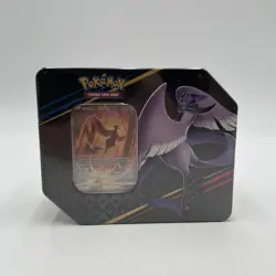 Pokemon TCG Sword & Shield Crown Zenith Galarian Articuno 5 Pack Tin Sealed - Image 1