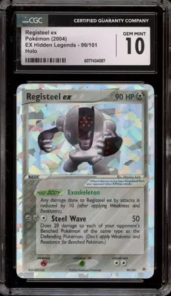 Pokemon Registeel ex EX Hidden Legends Holo Ultra Rare #99 CGC 10 Gem Mint - Image 1