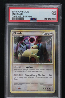Pokemon TCG Snorlax 33/95 Call of Legends Regular PSA 7 - Image 1