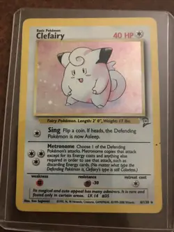 Vintage Clefairy - Pokemon Base Set - 5/102 - Holo Rare - Lightly Played - Image 1