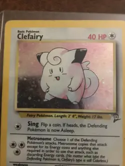 Vintage Clefairy - Pokemon Base Set - 5/102 - Holo Rare - Lightly Played - Image 2