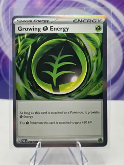 Growing Grass Energy Rare Holo 086/088 Pokemon Perfect Order NM - Image 1