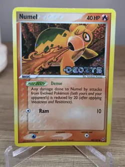Numel 68/107 Reverse Holo Pokemon EX Deoxys - Image 1