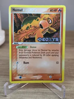 Numel 68/107 Reverse Holo Pokemon EX Deoxys - Image 3