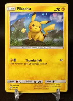 Pikachu - SM183 Sun & Moon Promos #SM183 (2017) Promo Holo NM Pokemon - Image 1