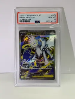 2025 Pokemon M1L JP Mega Absol ex 079/063 Super Rare PSA 10 - Image 1