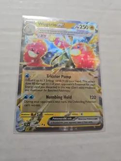 Pokemon TCG Scarlet & Violet Temporal Forces Wugtrio ex 060/162 Double Rare 🔥 - Image 1